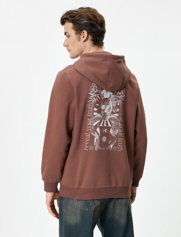 Koton Sweatshirt in Braun: Vorderseite