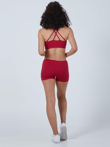 SPORTKIND Skinny Sports trousers 'Short Tights' in Red