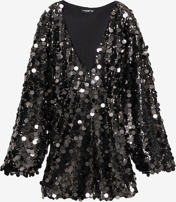 Pull&BearHaljina - siva boja: prednji dio