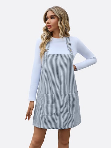 Imily Bela Dungaree skirt in Blue: front
