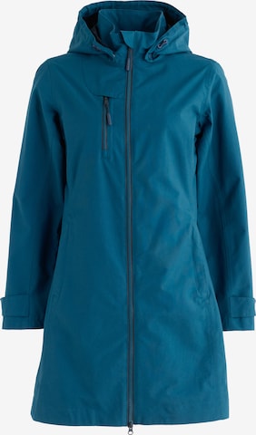 Seasalt Cornwall Between-seasons coat 'Coverack II' in Green: front