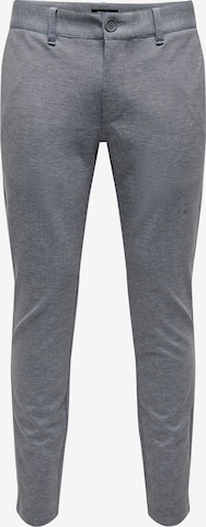 Only & Sons Regular Chino trousers 'Mark' in Grey: front