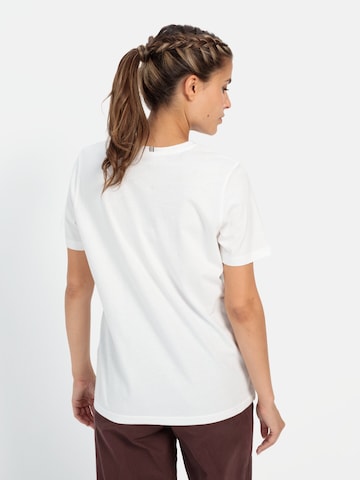 CAMEL ACTIVE T-Shirt mit Print aus nachhaltiger Baumwolle in Weiß