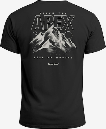 Neverless Shirt 'Apex mountain' in Black: front