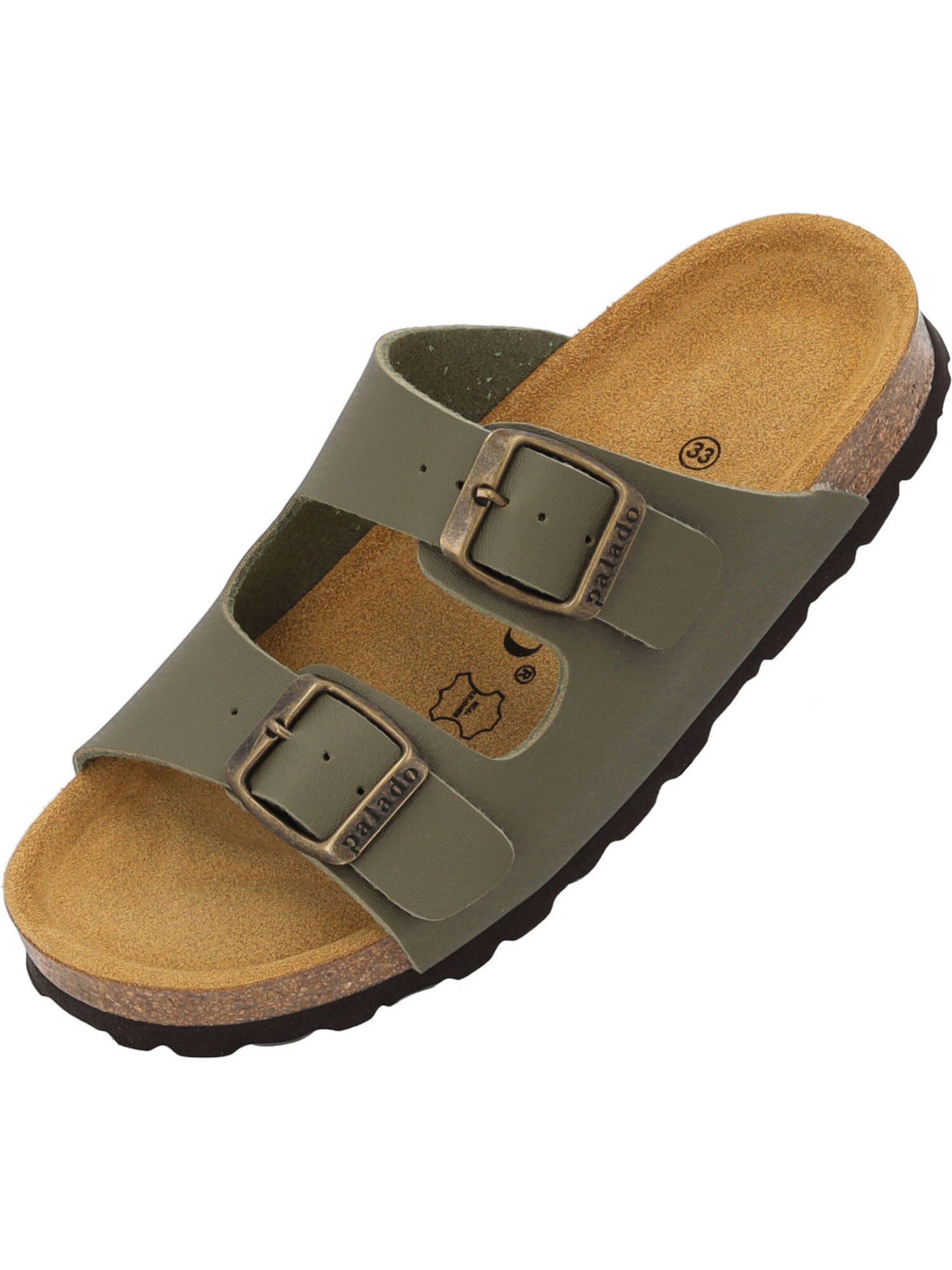 Calzatura aperta 'Korfu' di Palado in verde: frontale