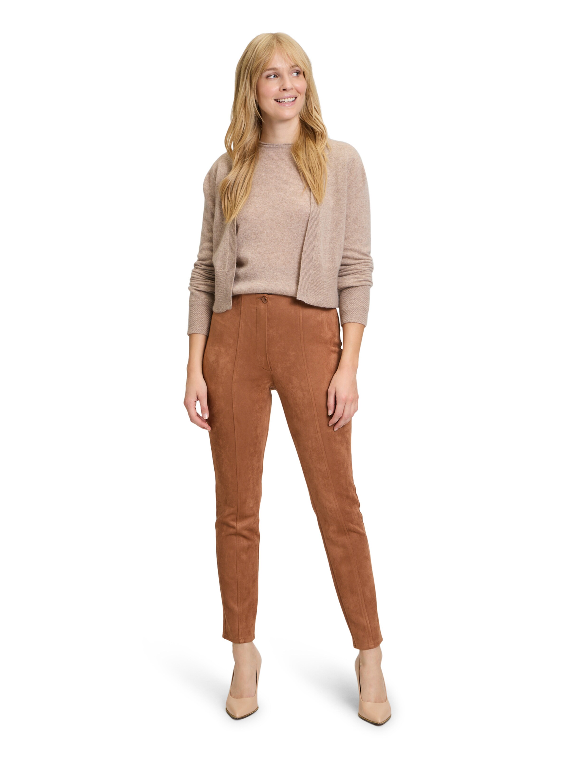 Betty Barclay Gebreid vest in Beige