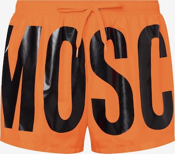MOSCHINO Board Shorts in Orange: front