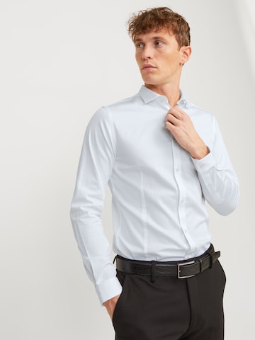 Jack & Jones Premium Cупер слим Рубашка 'JJPRParma' в Белый