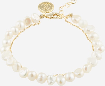 Singularu Bracelet en or / blanc perle, Vue avec produit
