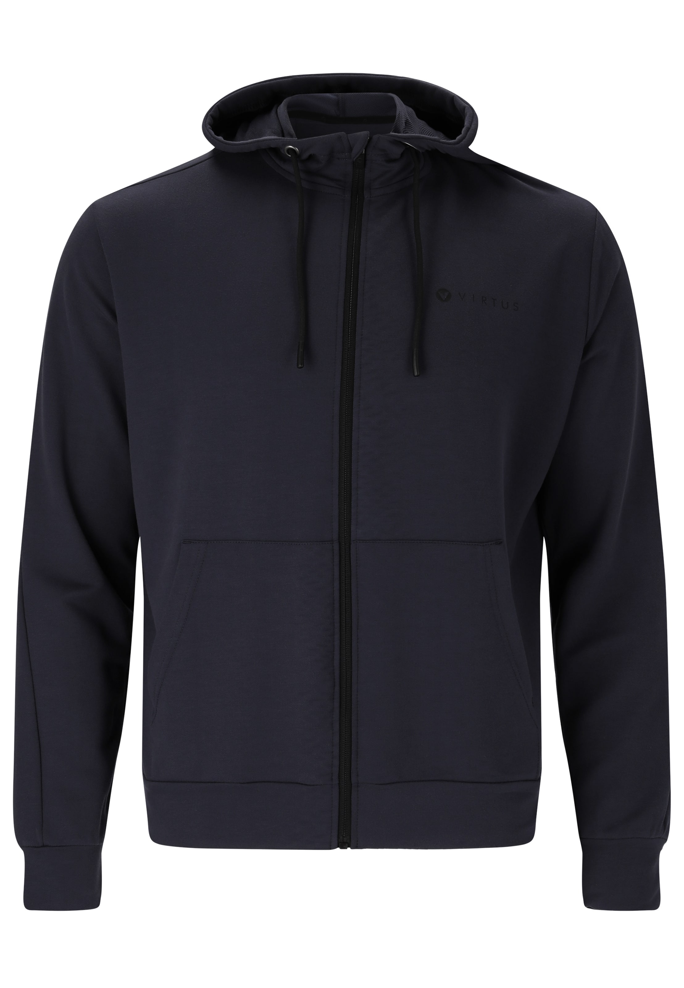 Virtus Sports sweat jacket 'Brent' in Blue: front
