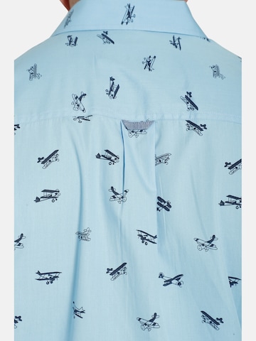 Charles Colby Comfort fit Button Up Shirt ' Duke Maolne ' in Blue