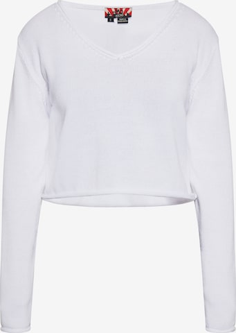 myMo ROCKS Sweater in White: front