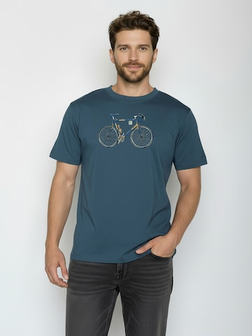 GREENBOMB Shirt ' Fusion Knut 2 ' in Blauw: voorkant