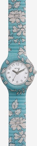 Hip Hop Analog watch 'Winter Blosom' in Blue: front