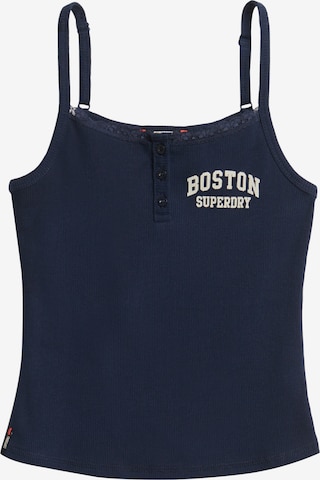 Haut Superdry en bleu : devant