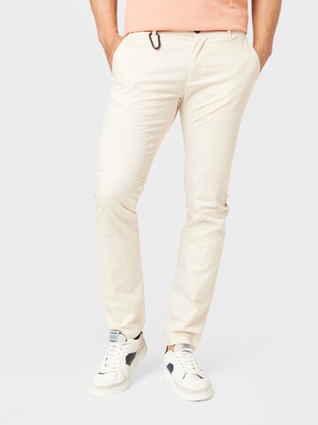 TOM TAILOR Slimfit Chino in Beige: voorkant