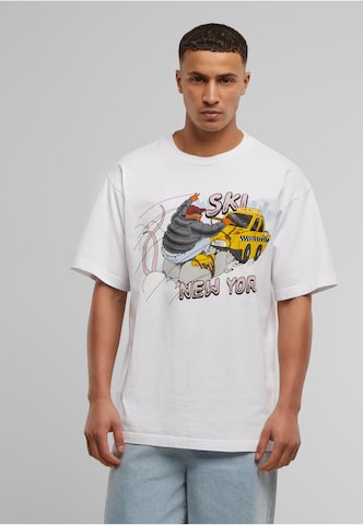 MARKET T-Shirt 'Ski Nyc' in Weiß