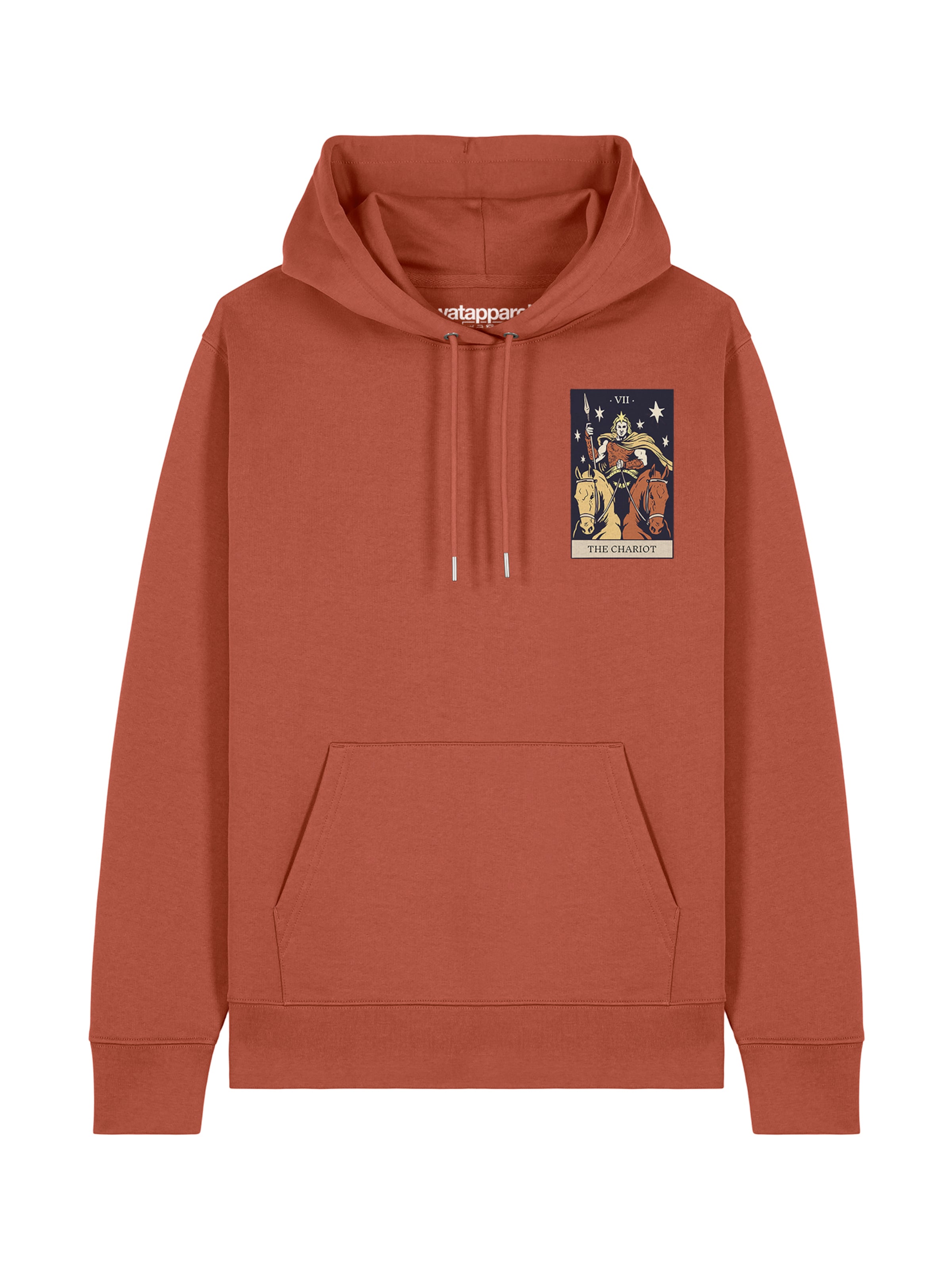 Sweat-shirt ' Tarot The Chariot ' Watapparel en marron : devant