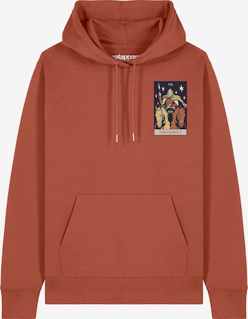 Sweat-shirt ' Tarot The Chariot ' Watapparel en marron : devant