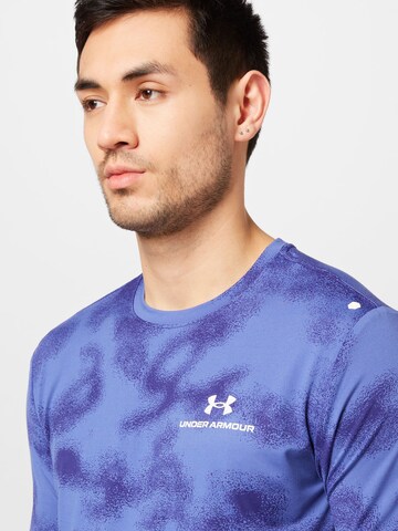 Tricou funcțional 'Rush Energy' de la UNDER ARMOUR pe albastru