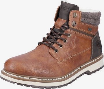 Rieker Lace-Up Boots in Brown: front