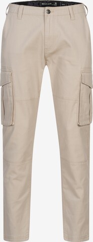 Pantalon cargo INDICODE JEANS en beige : devant