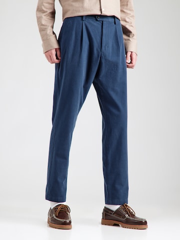 TOMMY HILFIGER Regular Bandplooibroek 'HARLEM' in Blauw: voorkant