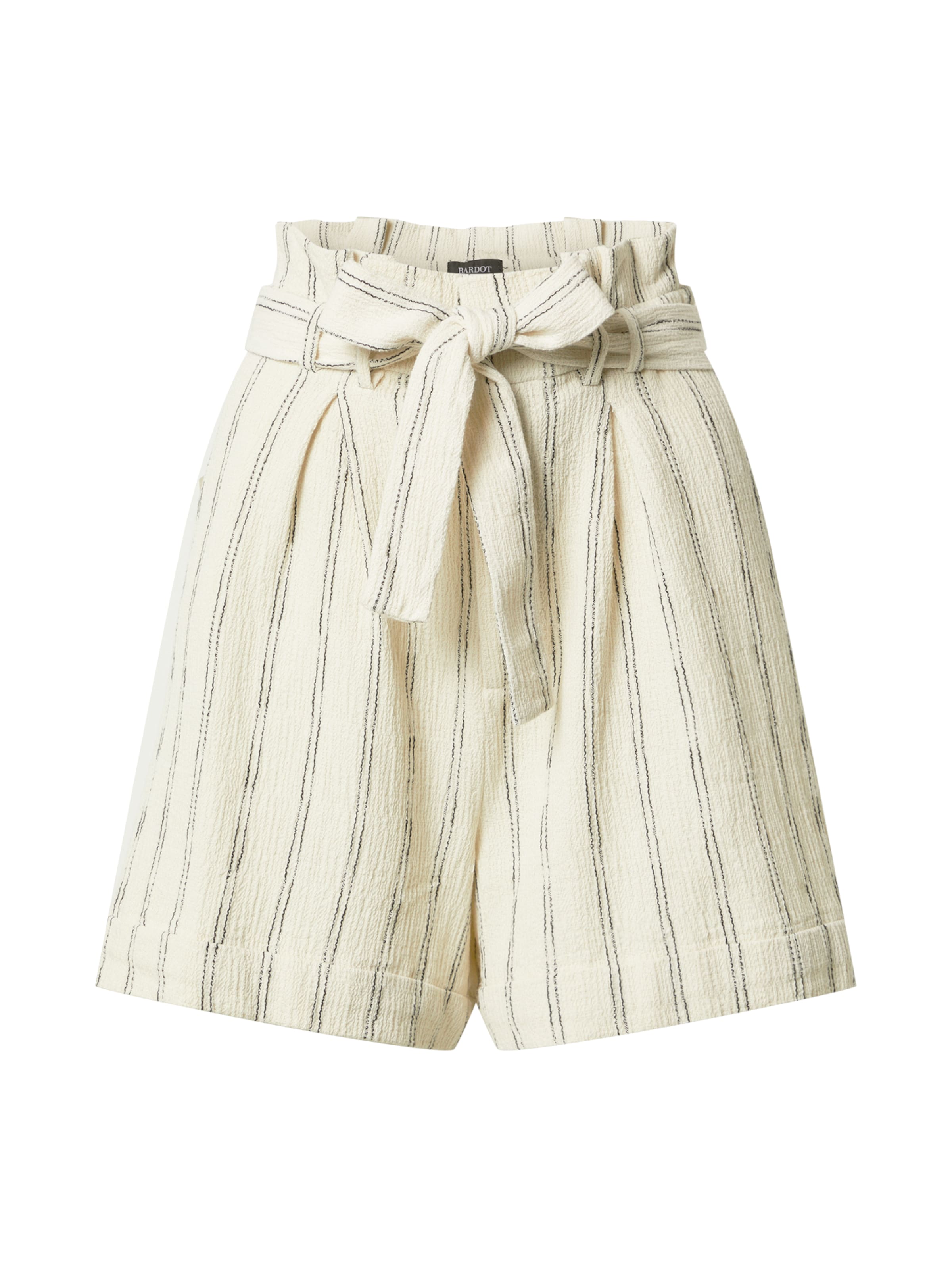 Wide Leg Pantalon à pince Bardot en blanc : devant