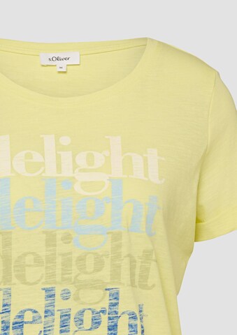 T-shirt s.Oliver en jaune