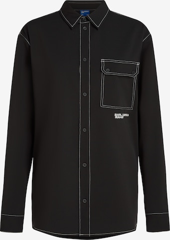 KARL LAGERFELD JEANSRegular Fit Košulja - crna boja: prednji dio