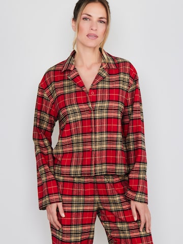 Joop Jeans - Camisa de pijama ' After Dark ' em vermelho: frente