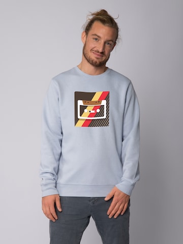 Felpa 'Kassette' di Watapparel in blu: frontale
