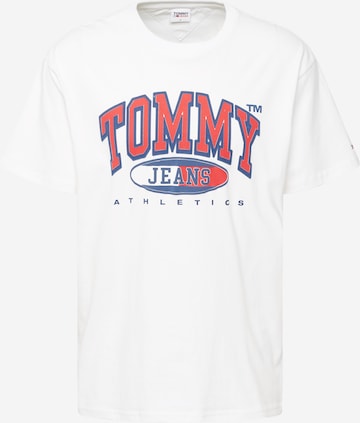 Tommy Jeans T-Shirt 'Essential' in Weiß: predná strana