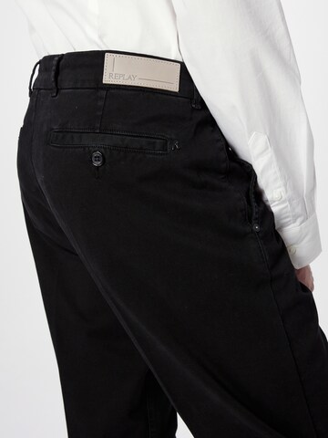Coupe slim Pantalon chino 'Brad' REPLAY en noir
