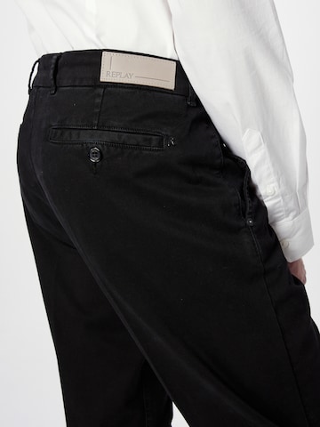 Coupe slim Pantalon chino 'BRAD' REPLAY en noir