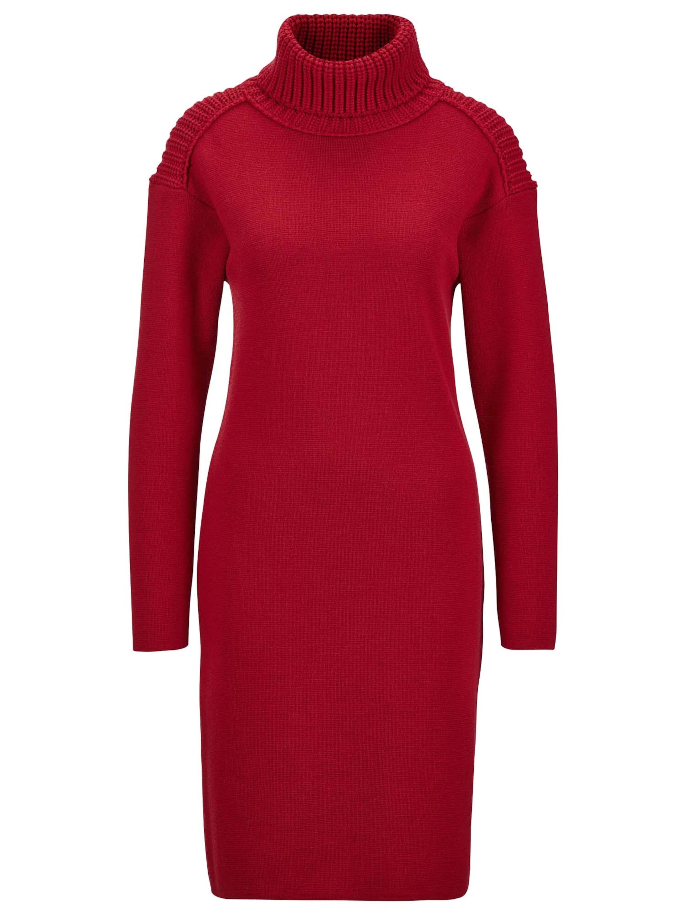 Robes en maille MADELEINE en rouge : devant