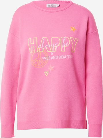 Zwillingsherz Sweater 'Ranya' in Pink: front