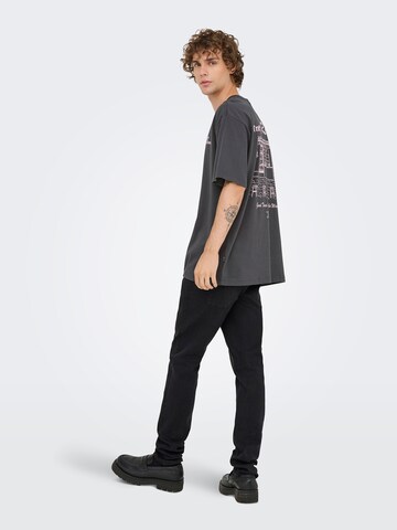 Only & Sons Футболка 'ONSNATHAN' в Серый