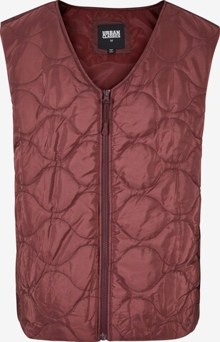 Gilet Urban Classics en rouge : devant