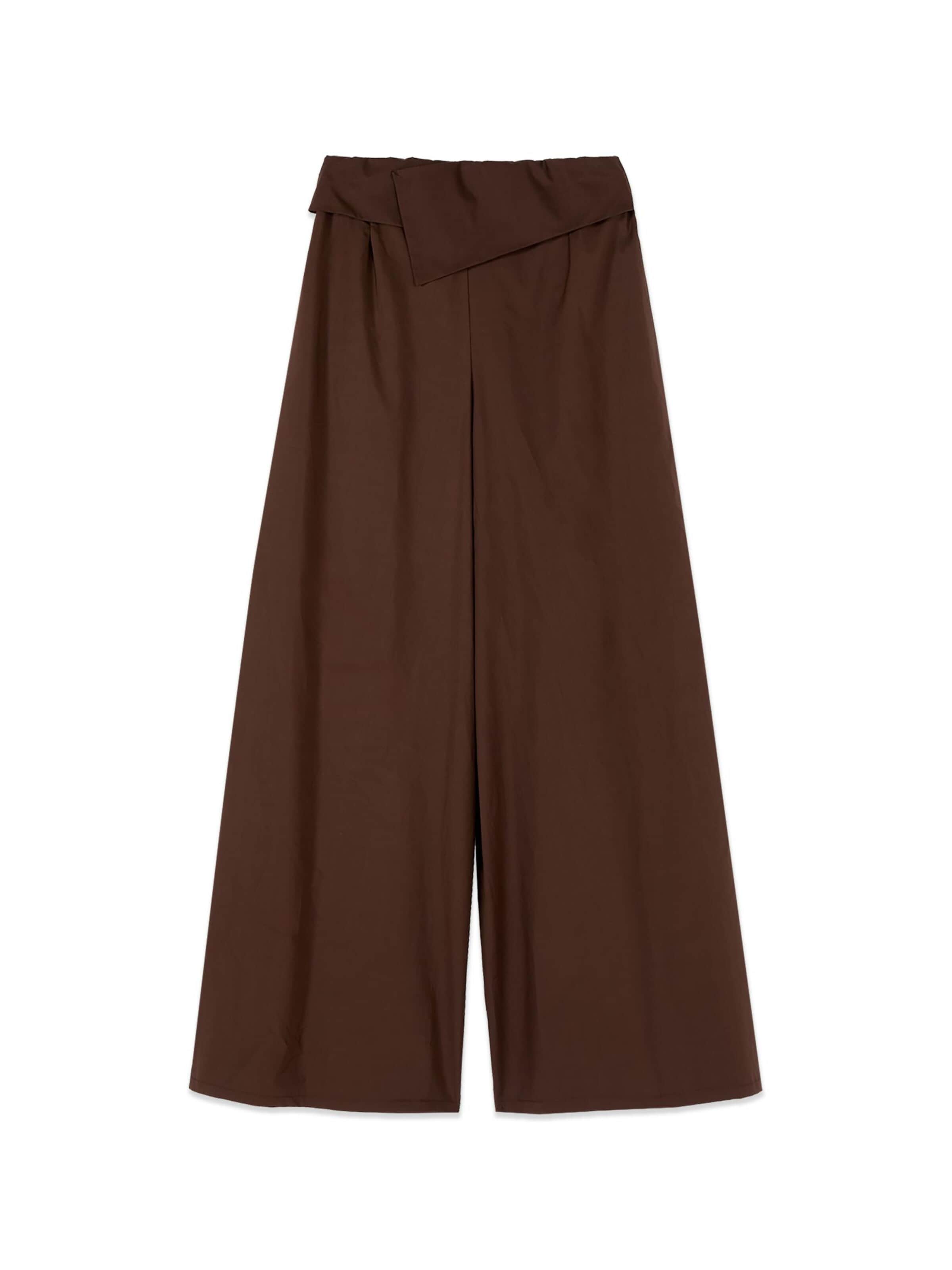 Baggy Pantaloni di oltre in marrone: frontale