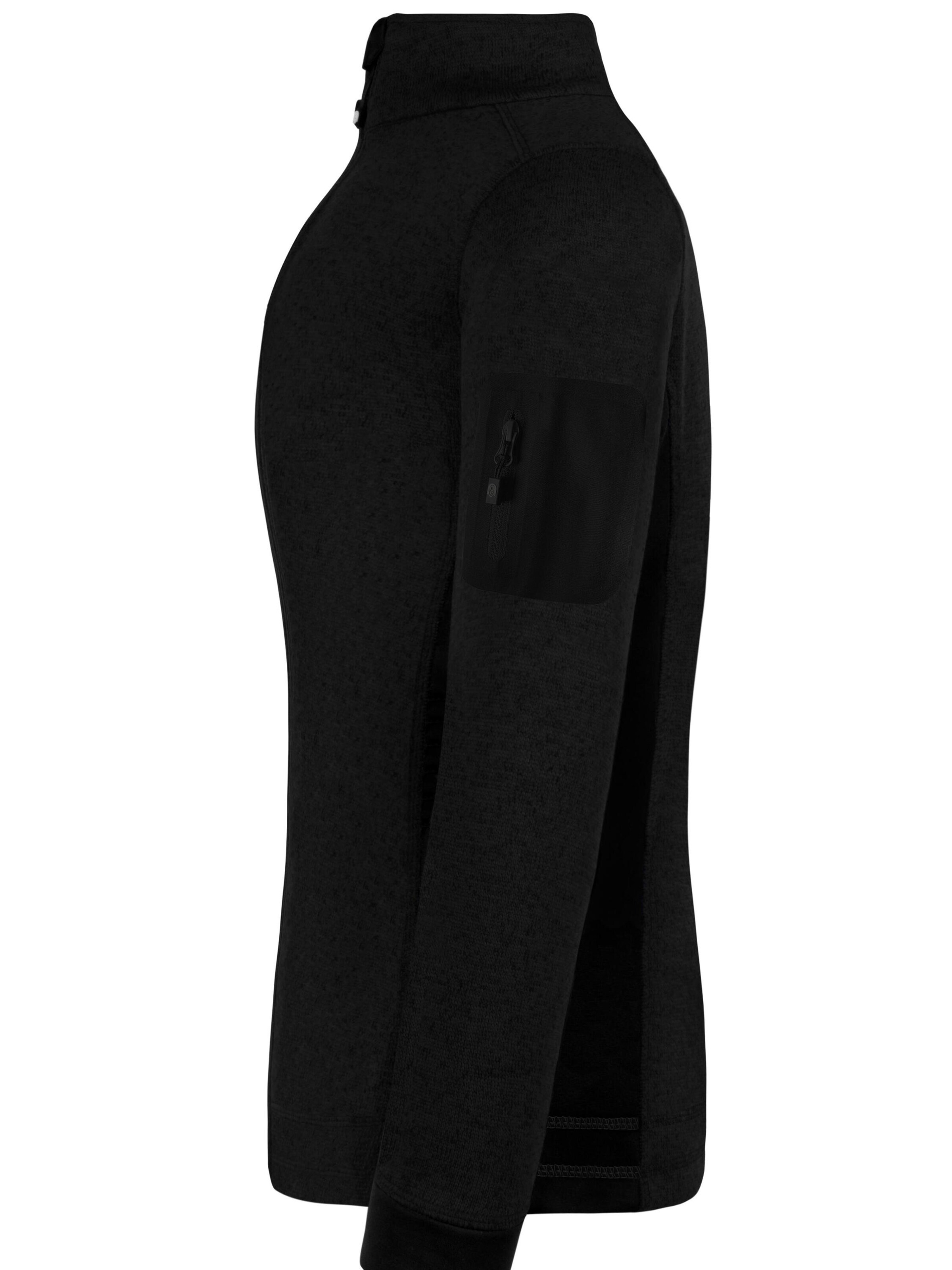 normani Funktionsfleecejacke in Schwarz