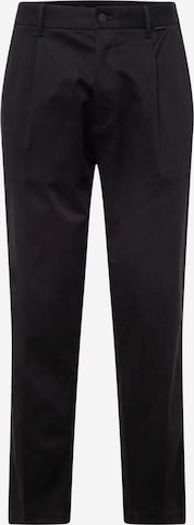 Calvin Klein Bukser med lægfolder i sort: forside