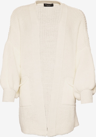 SASSYCLASSY Oversized Cardigan in Beige: front