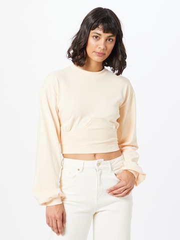 ABOUT YOU Limited Sweatshirt 'Pia' by Phiaka in Beige