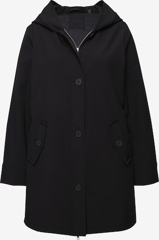 Ulla Popken Tussenmantel in Zwart: voorkant