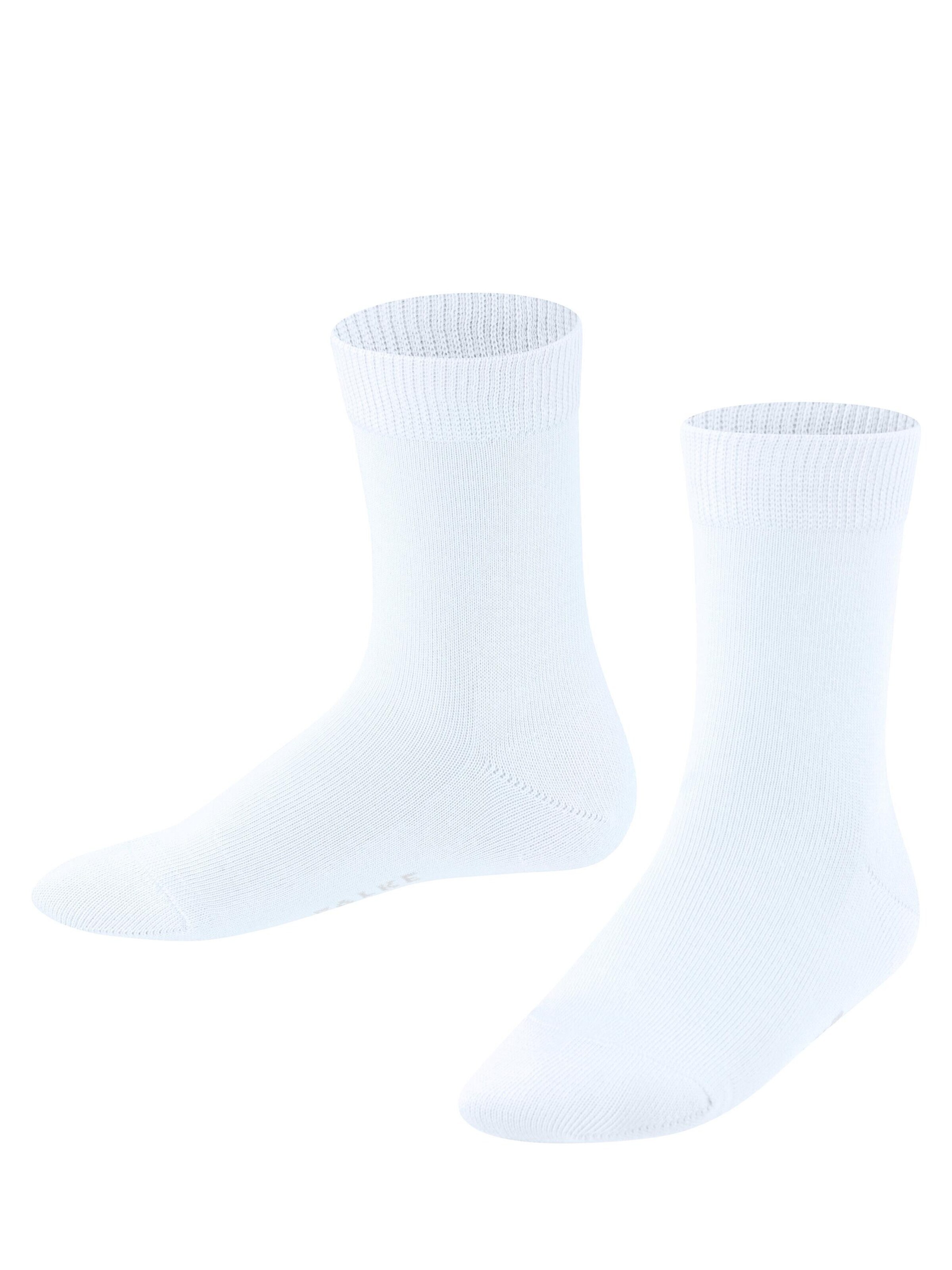 FALKE Socks 'Family' in White: front