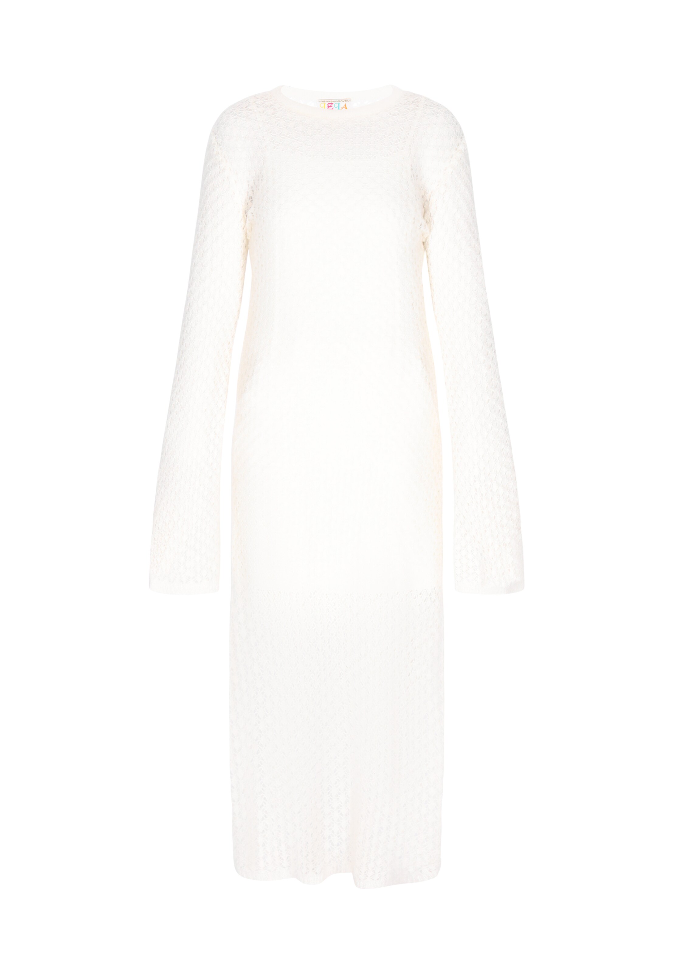 IZIA Vestido de malha em offwhite, Vista do artigo