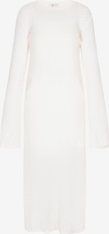 Robes en maille IZIA en blanc : devant