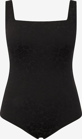 Bustier Maillot de bain Ulla Popken en noir : devant