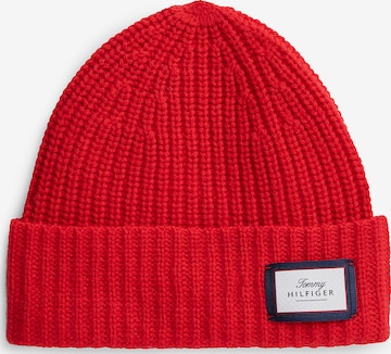 Bonnet TOMMY HILFIGER en rouge : devant